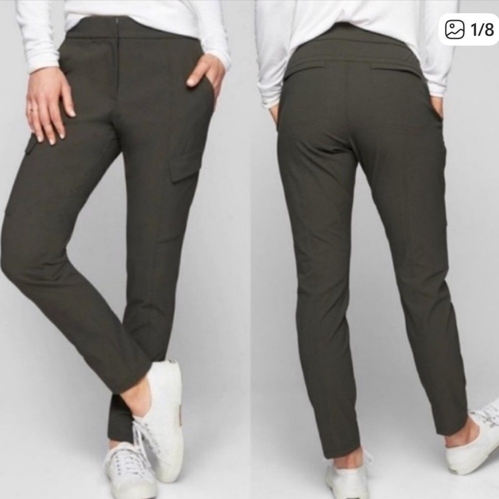 Athleta Wander Utility Pant Olive Green 6 Petite